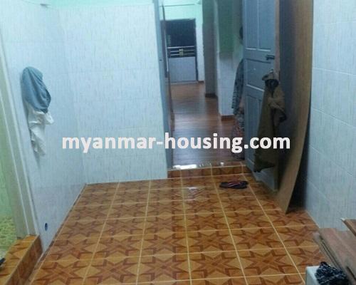 Myanmar real estate - for sale property - No.3048 -      An apartment for sale in Hlaing Township. - View of Kitchen 
