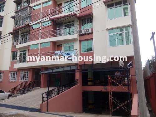 Myanmar real estate - for sale property - No.3050 - New Condo room for sale in Yankin! - buildig view