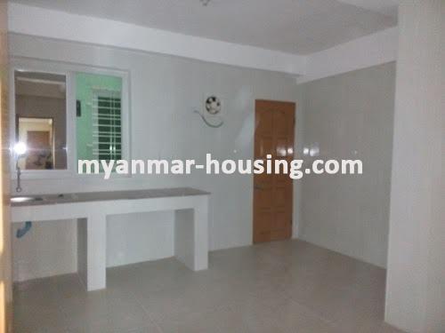 Myanmar real estate - for sale property - No.3050 - New Condo room for sale in Yankin! - kitchen view
