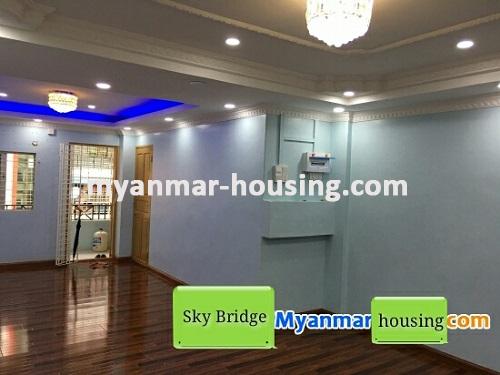 Myanmar real estate - for sale property - No.3062 - Apartment for sale near Tarmwe Ocean! - living room
