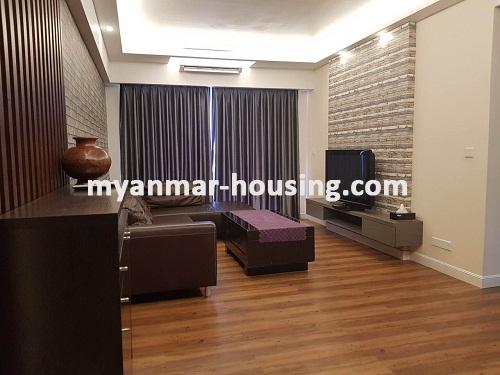 Myanmar real estate - for sale property - No.3068 - A Condominium apartment for sale in Star City. - View of the Living room