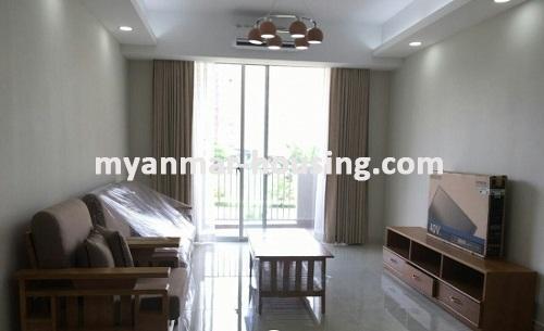 Myanmar real estate - for sale property - No.3070 -      A Condominium apartment for sale in Star City. - View of the Living room