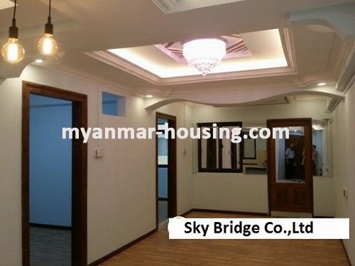 Myanmar real estate - for sale property - No.3071 - A Condo room for sale in Botahtaung Township. - View of the Living room