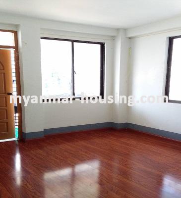 Myanmar real estate - for sale property - No.3080 - An apartment for sale in South Dagon Township. - View of the Living room
