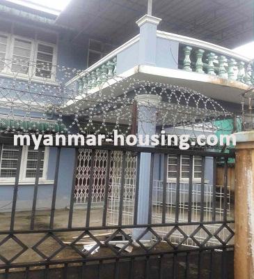 ミャンマー不動産 - 売り物件 - No.3088 - Two Story Landed House for sale in Tin Gan Gyun Township. - View of the building
