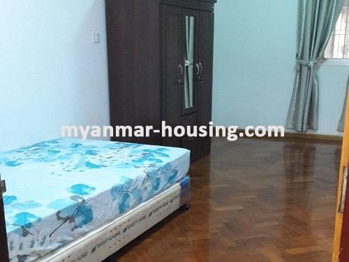 Myanmar real estate - for sale property - No.3092 - A wide space Condo room for sale in Yaw Min Gyi Condo  - View of the Bed room