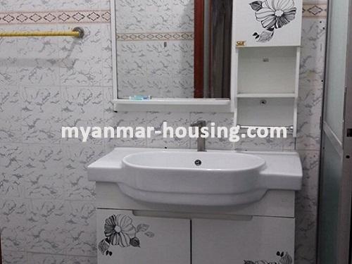 Myanmar real estate - for sale property - No.3092 - A wide space Condo room for sale in Yaw Min Gyi Condo  - View of the Toilet and Bathroom