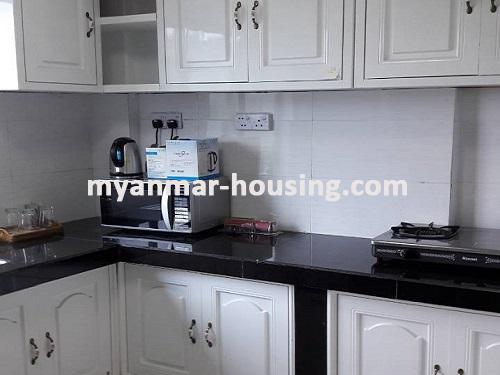 Myanmar real estate - for sale property - No.3094 - A Condo room for sale in Dagon Township. - View of Kitchen room