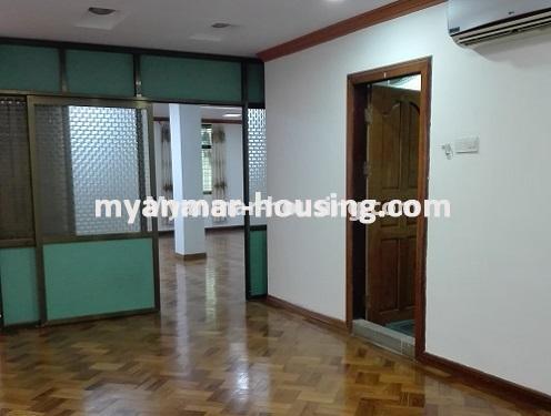 Myanmar real estate - for sale property - No.3101 - An apartment for sale in Kamaryut township.  - View of the Living room