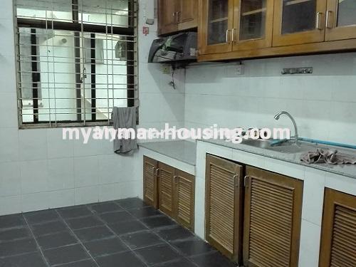Myanmar real estate - for sale property - No.3101 - An apartment for sale in Kamaryut township.  - View of Kitchen room