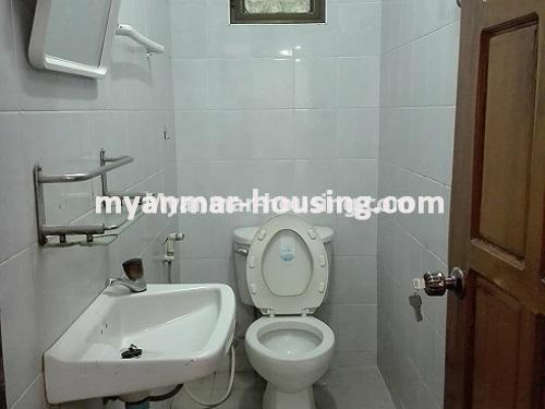 Myanmar real estate - for sale property - No.3101 - An apartment for sale in Kamaryut township.  - View of Toilet