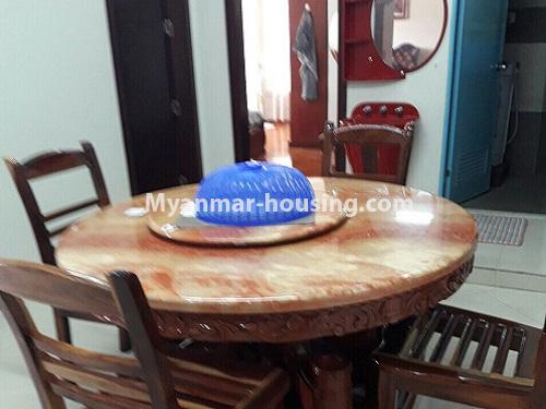 Myanmar real estate - for sale property - No.3104 - Condo room for sale in Shwe Pa Dauk Condo. - View of dinning room