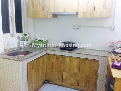 Myanmar real estate - for sale property - No.3116 - An apartment for sale in Pazundaung! - kitchen 