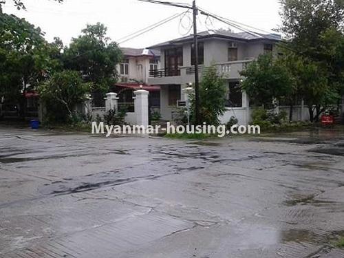 Myanmar real estate - for sale property - No.3118 - House for rent in central point of FMI. - house view from distance