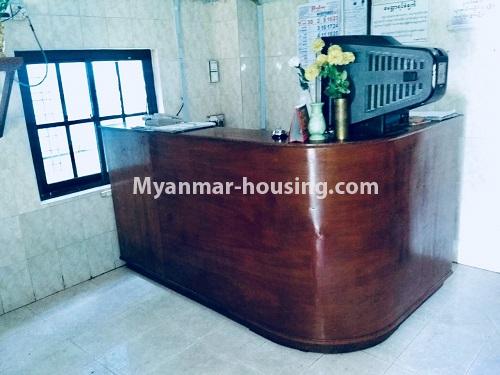 Myanmar real estate - for sale property - No.3132 - Runing Guesthoue for sale outside of the Nawaday Garden Housing, Hlaing Thar Yar! - reception