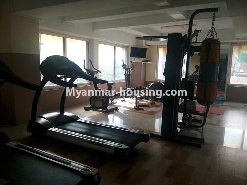 Myanmar real estate - for sale property - No.3142 - Condo room for sale in Botahtaung! - gym
