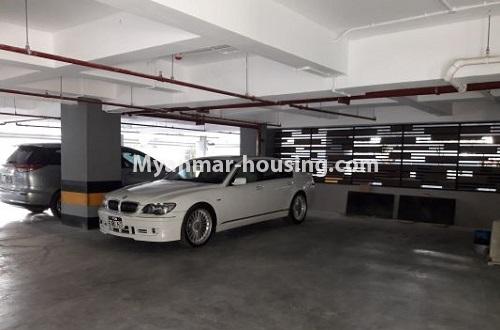 缅甸房地产 - 出售物件 - No.3173 - Decorated Lamin Luxury Condominium room for sale in Hlaing! - car parking 