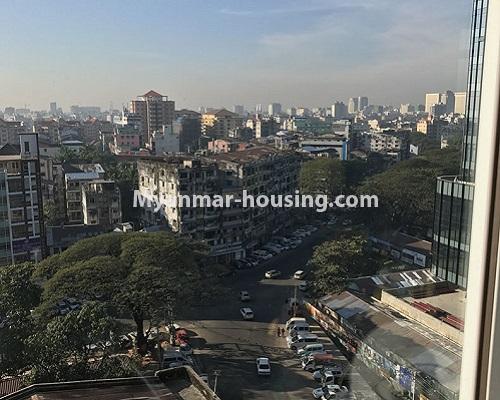 Myanmar real estate - for sale property - No.3174 - Nicely decorated and furnished two bedroom condominium room for sale near Kandawgyi! - city view
