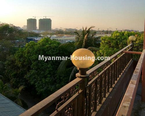 Myanmar real estate - for sale property - No.3215 - Landed house for sale in Tharketa! - view from balcony