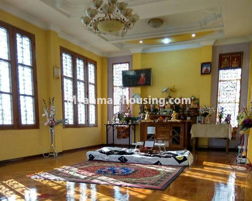 Myanmar real estate - for sale property - No.3215 - Landed house for sale in Tharketa! - shrine room