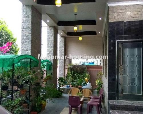 Myanmar real estate - for sale property - No.3215 - Landed house for sale in Tharketa! - downstairs entrance