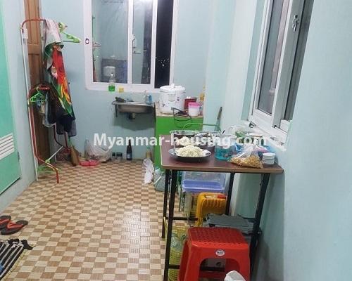 Myanmar real estate - for sale property - No.3230 - New partment for sale in North Okkalapa! - dining area and kitchen 