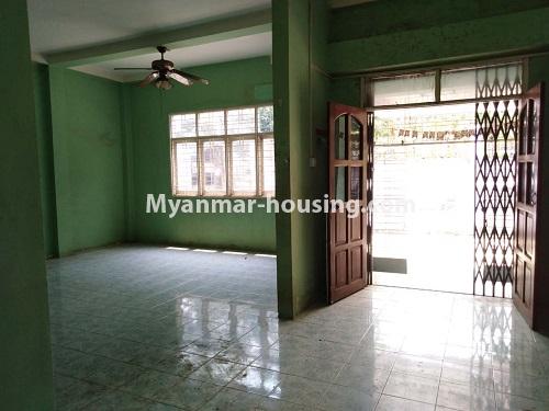 ミャンマー不動産 - 売り物件 - No.3245 - Landed house for sale in Mya Khwar Nyo Housing, Tharketa! - downstairs living room
