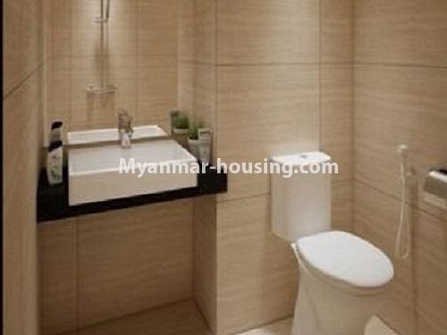 Myanmar real estate - for sale property - No.3253 - Condominium room for sale, 7  Mile, Mayangone Township - bathroom
