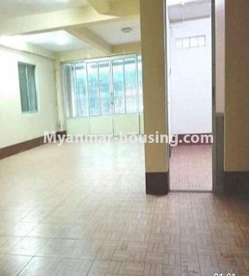 Myanmar real estate - for sale property - No.3263 - Ground floor for sale in Sanchaung! - bedrom door and living room space