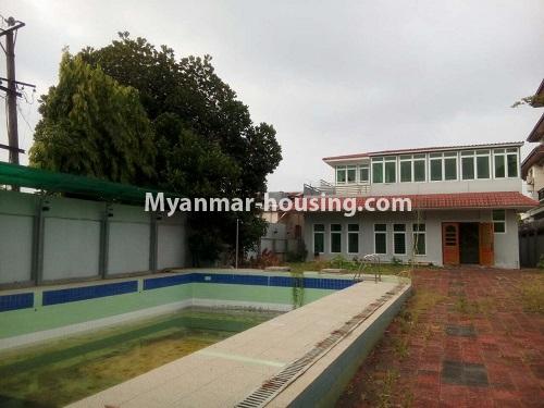 Myanmar real estate - for sale property - No.3278 - Landed house for sale in 9 Mile, Mayangone! - swimming pool and house 