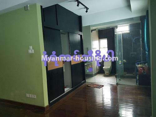 Myanmar real estate - for sale property - No.3284 - Large apartment room for sale near Yae Kyaw Market, Pazundaung! - wardrobe 