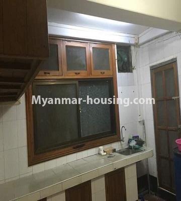 Myanmar real estate - for sale property - No.3285 - First floor apartment for sale in Downtown. - kitchen room