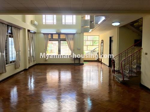 Myanmar real estate - for sale property - No.3294 - Decorated Landed House in the well-known area for sale in Kamaryut! - downstairs living room