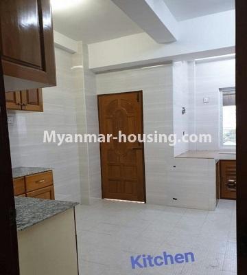 Myanmar real estate - for sale property - No.3301 - New decorated mini condominium room for sale in Zawtika Street, Thin Gan Gyun ! - another view of kitchen