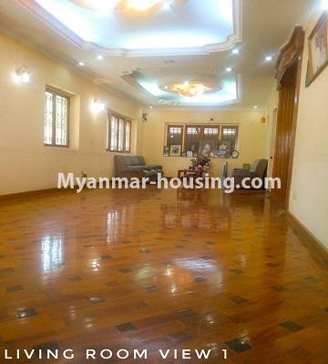 Myanmar real estate - for sale property - No.3302 - A house in a quiet and nice area for sale in Hlaing Thar Yar! - Living room view