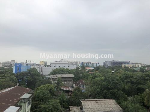 Myanmar real estate - for sale property - No.3305 - Nice condominium room with beautiful decoration for sale in Dagon! - outside view from the room