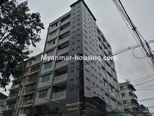 Myanmar real estate - for sale property - No.3320 - New Penthouse room for sale in Ahlone! - building view