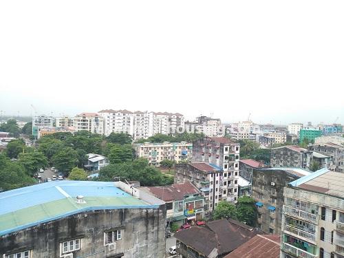 Myanmar real estate - for sale property - No.3320 - New Penthouse room for sale in Ahlone! - downtown view