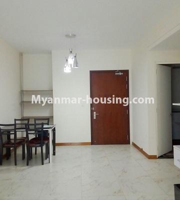 Myanmar real estate - for sale property - No.3331 - Decorated one bedroom Star City Condo room with furniture for sale in Thanlyin! - dining area