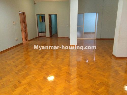 Myanmar real estate - for sale property - No.3347 - Large University Yeik Mon Condo room for sale in Bahan! - anothr view of living room area
