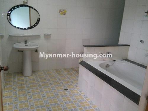 Myanmar real estate - for sale property - No.3347 - Large University Yeik Mon Condo room for sale in Bahan! - bathroom 1