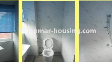Myanmar real estate - for sale property - No.3349 - Newly Sein Lae May Yeik Thar Condominium Rooms for sale in Yakin! - common bathroom