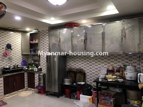 Myanmar real estate - for sale property - No.3353 - First Floor Condominium Room for Sale in Mingalar Taung Nyunt! - kitchen view