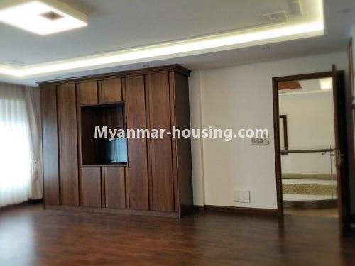 Myanmar real estate - for sale property - No.3355 - Duplex Golden Rose Condominium Penthouse for sale in Ahlone! - another master bedroom view
