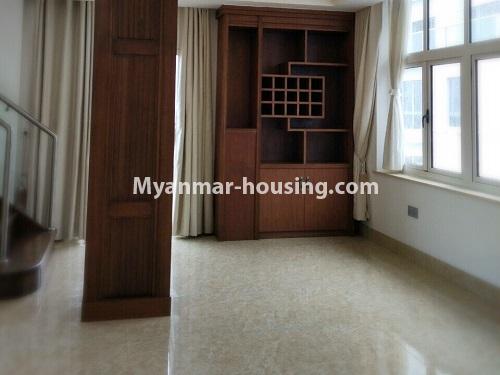 Myanmar real estate - for sale property - No.3355 - Duplex Golden Rose Condominium Penthouse for sale in Ahlone! - another space of downstairs 