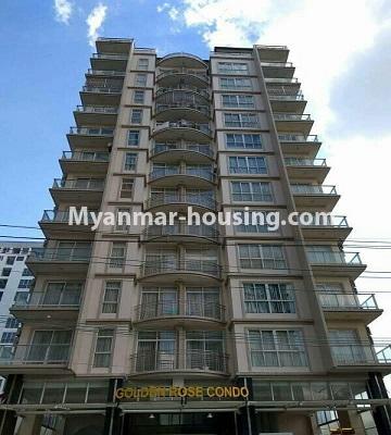 Myanmar real estate - for sale property - No.3357 - Decorated Golden Rose condominium room for sale in Ahlone! - Golden Rose Building View