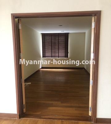 Myanmar real estate - for sale property - No.3357 - Decorated Golden Rose condominium room for sale in Ahlone! - another single bedroom view