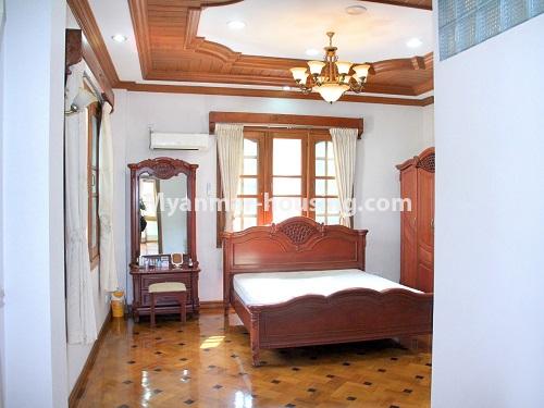 缅甸房地产 - 出售物件 - No.3360 - Nice Villa close to Kandawgyi Lake for sale in Bahan. - bedroom 2 view