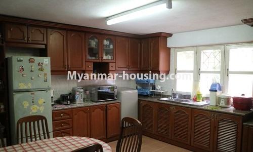 Myanmar real estate - for sale property - No.3366 - Hong Kong Type Apartment for sale in front of the Aung San Stadium, Mingalar Taung Nyunt! - kitchen view