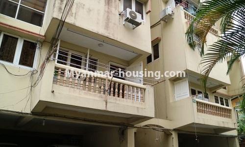 Myanmar real estate - for sale property - No.3366 - Hong Kong Type Apartment for sale in front of the Aung San Stadium, Mingalar Taung Nyunt! - buidling view